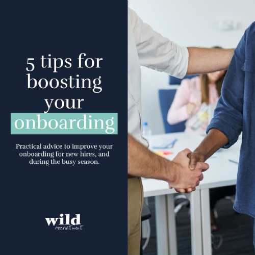 Read more... 5 tips for boosting your onboarding